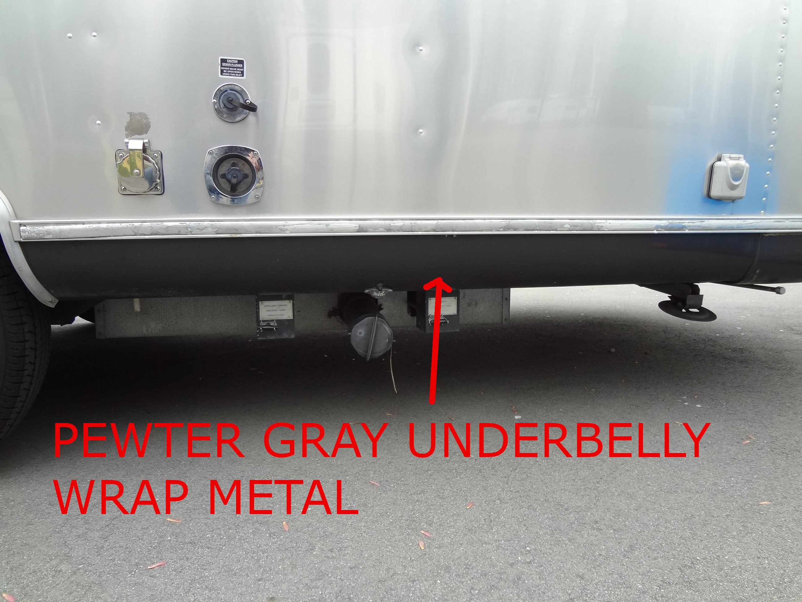 Airstream Pewter Gray Underbelly Wrap Metal 101131-01
