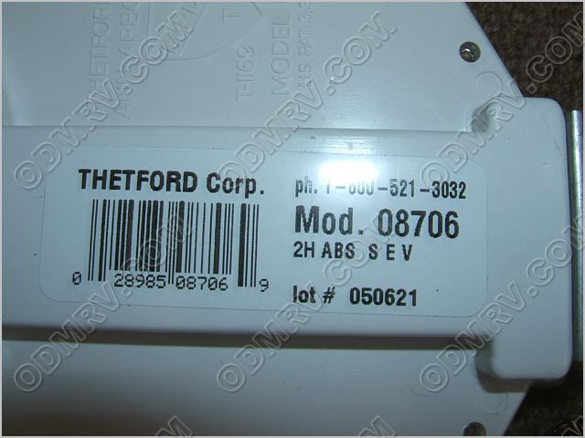Thetford Gate Valve PRESS TO FIT 89-8251