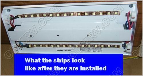 LED Bright White strip for repairing 18in light T350mmBW - Click Image to Close