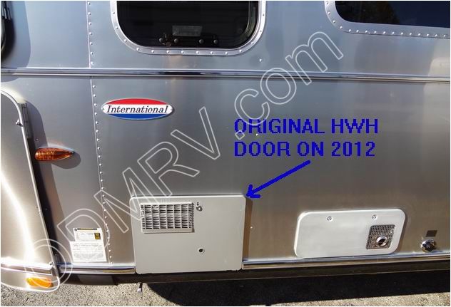 Water Heater Door Stainless with Rivets installed 39765W-01
