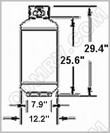 Gas Cylinder 40 LB F32073