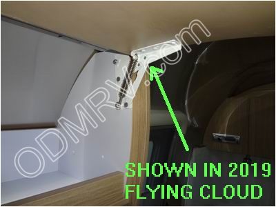 Airstream Hinge Overhead Spring RH 381840-02 - Click Image to Close