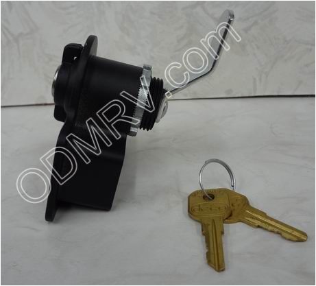 Access door lock and casting assm black 380770