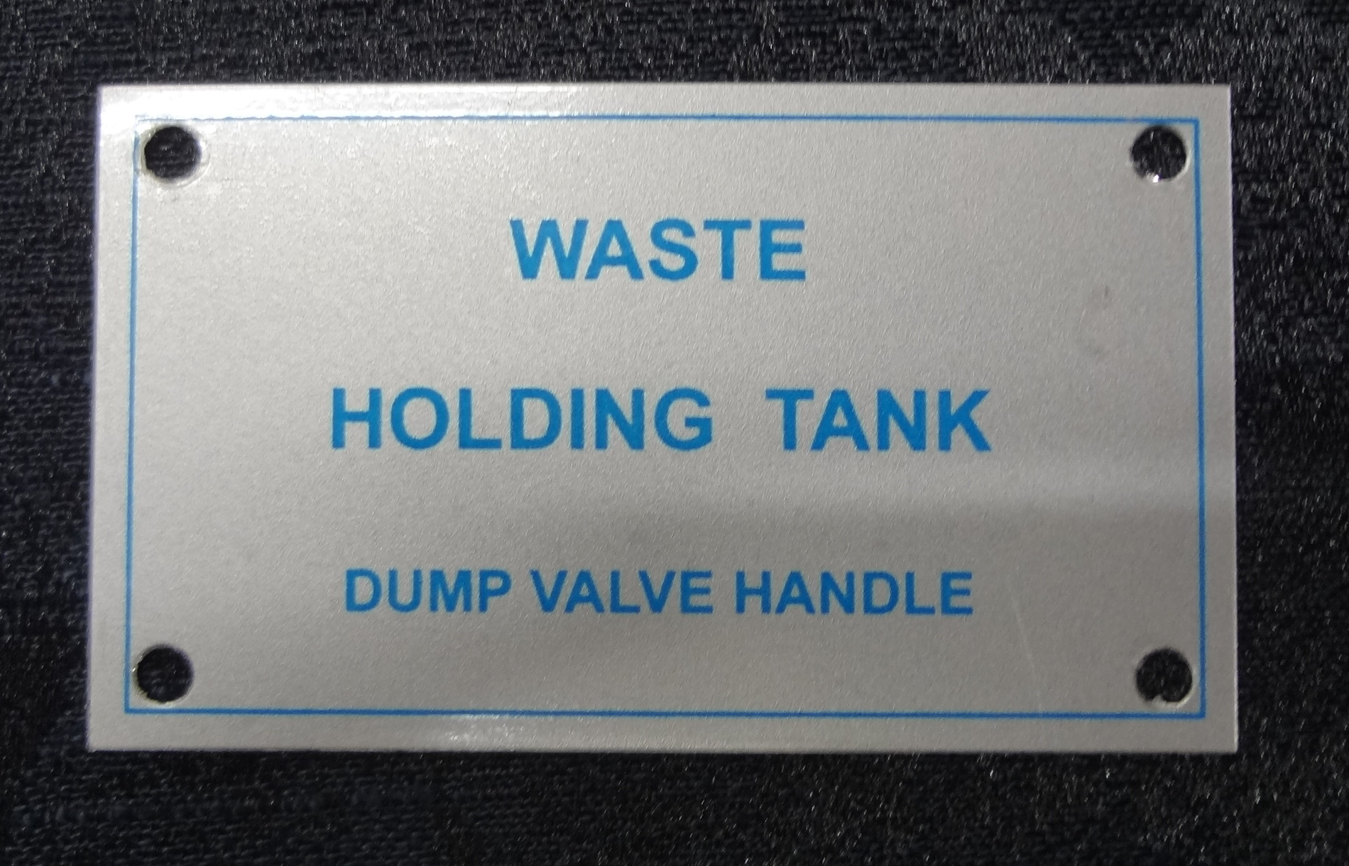 Waste Holding Tank Tag 385099