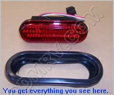 Red Taillight-LED OVAL 6 inch 511661