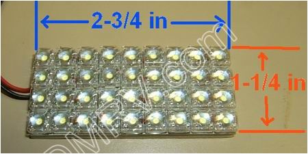 LED Bright White Multipurpose Pad PDS70x32mmBW