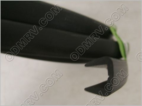 Wall Extrusion 1/2inch Black Plastic 203138-05