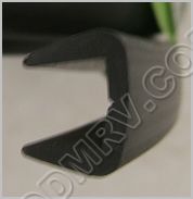 Wall Extrusion 1/2inch Black Plastic 203138-05
