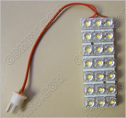 T10 Socket 21LED Bright White Pad T10P21x68BW
